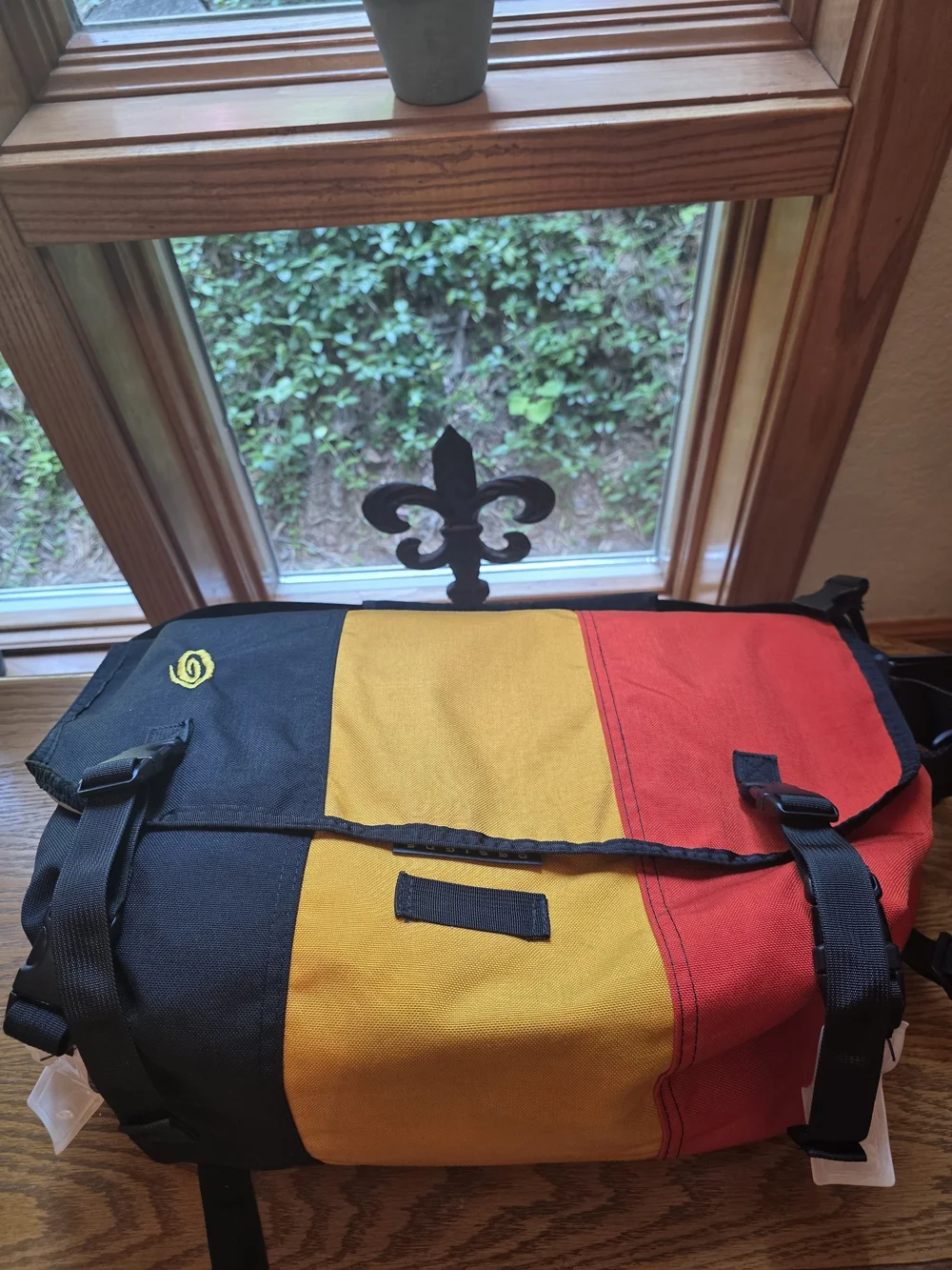 Timbuk2 Tri-Color Black, Yellow & Red Messenger Bag